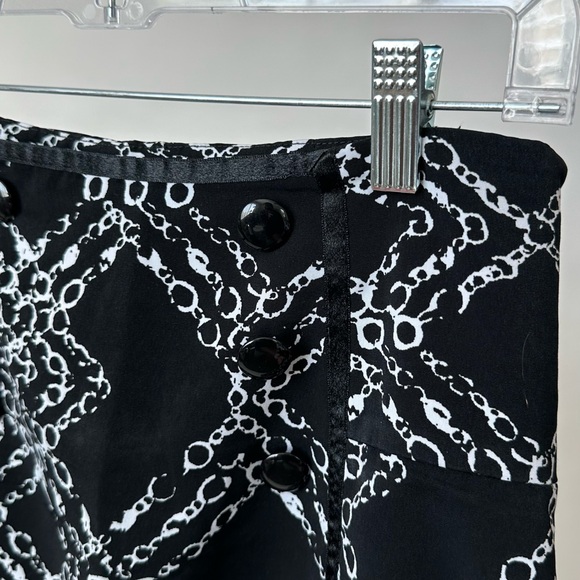 Worthington Sexy Chic Long Printed Pencil Skirt High Waist Corset Detail Size-4 - Picture 4 of 8